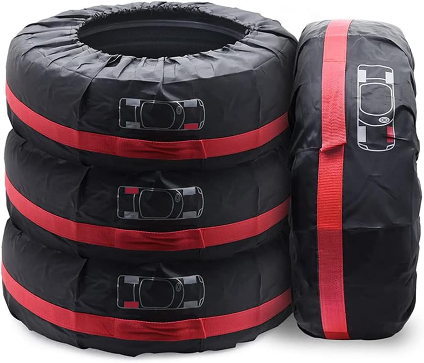 Reifentaschen zur Aufbewahrung – wasserbeständig, 18–22 Zoll, 4 Stück, 80 cm