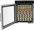 Energieeffizienter 10-Schicht-Dörrapparat aus Edelstahl, 800 W, ideal für Früchte, Fleisch und Pilze